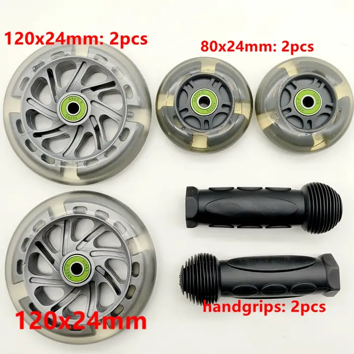 Poignée clignotante pour roue de scooter, 80x24mm, 120x24mm, 120x30mm