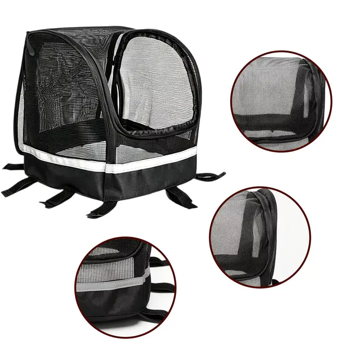 Panier de vélo pour chien, support de guidon de vélo pour chat avec fenêtre, petit panier de vélo pour chien pour les loisirs quotidiens, les trajets quotidiens, les activités en plein air et urbaines