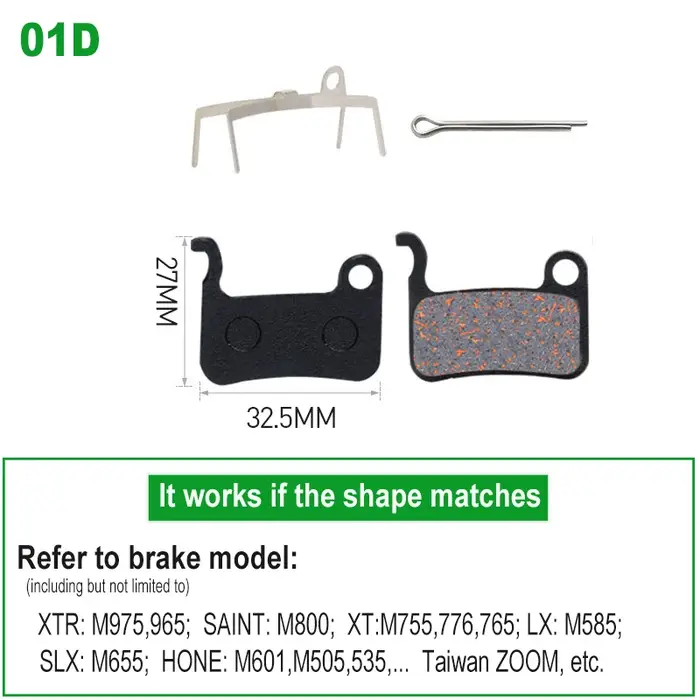 1 paire de plaquettes de frein à disque semi-métalliques pour vélo, pour SHIMANO SRAM AVID HAYES Mag