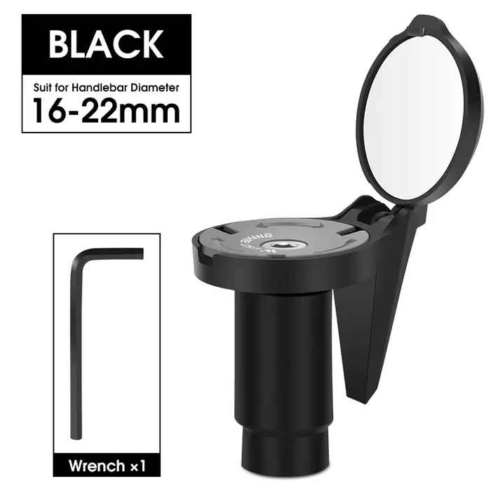 WEST BIKING – rétroviseur de vélo convexe universel réglable, extrémité de guidon rotative, accessoi