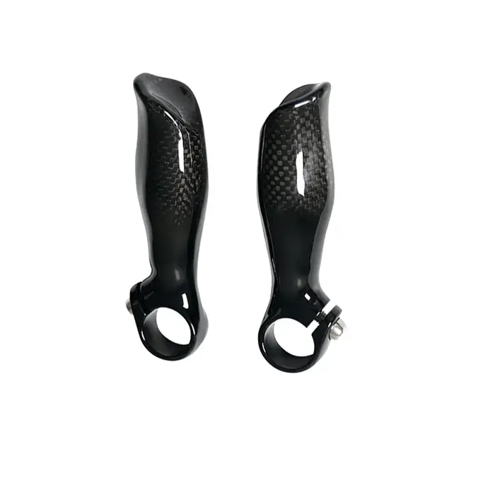 ASIACOM Poignées de guidon de vélo en aluminium et fibre de carbone