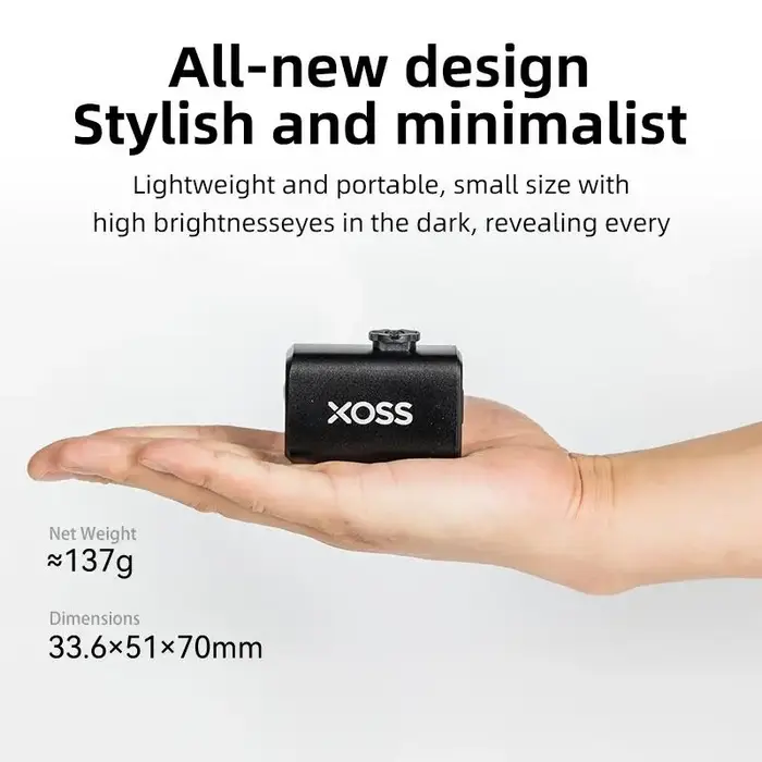 XOSS nouveau Haoyue Mini feu avant de vélo 1000 Lumens étanche en alliage d'aluminium Rechargeable