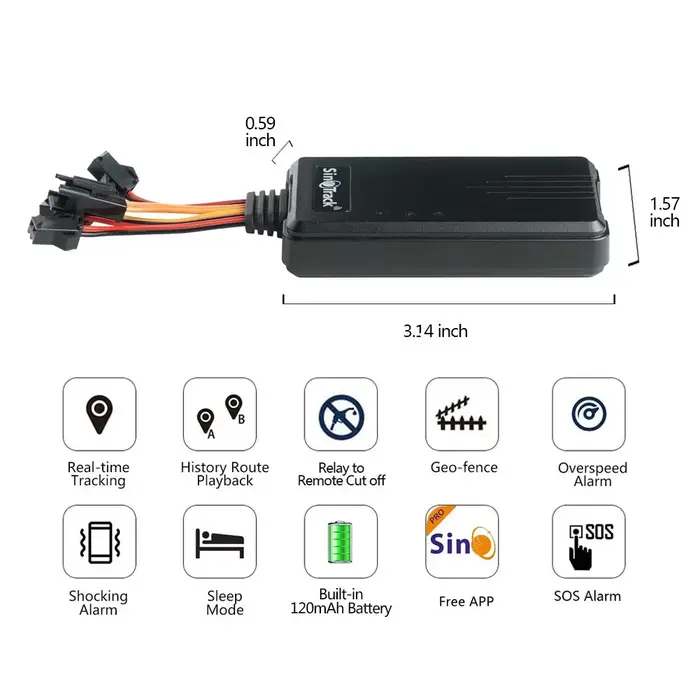 GPS Tracker ST-906 GPRS SMS dispositif de suivi GMS GPS véhicule moto Scooter localisateur télécommande avec logiciel