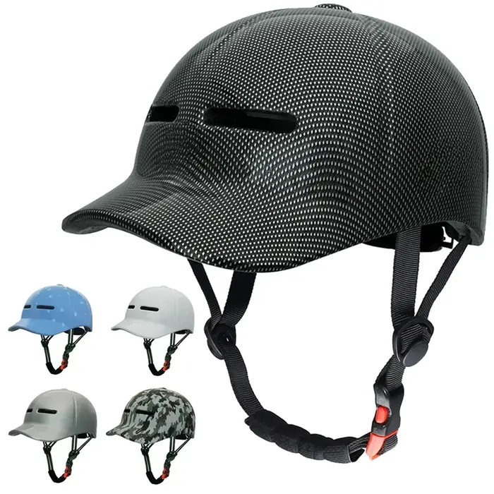 Casque de cyclisme urbain hybride – Conception à visière étendue pour la sécurité des vélos électriques et des cyclomoteurs et des scooters