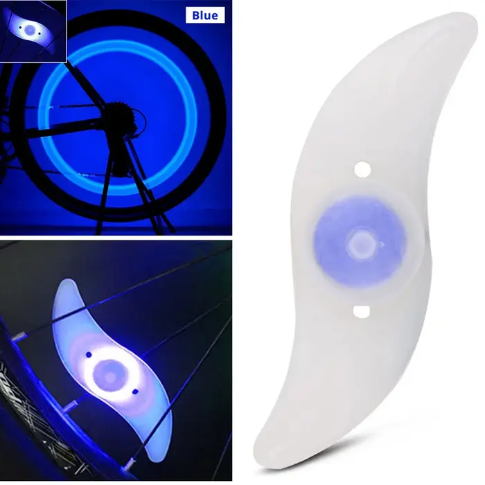 Feu de rayons de roue de vélo, 3 modes LED, étanche, avertissement de sécurité, facile à installer, 