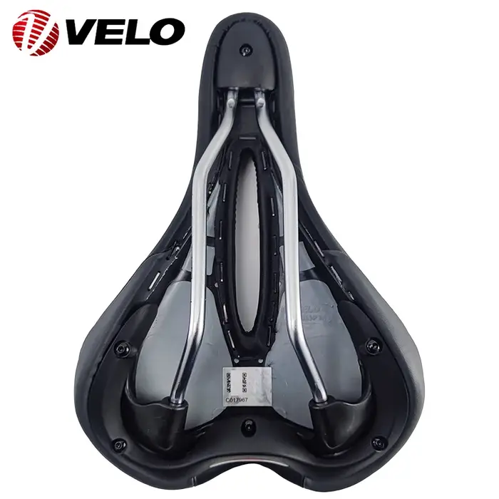 Selle de vélo pour femme VELO VL-4126 en cuir et PU respirant confortable pour VTT et vélo de route avec 6 coloris