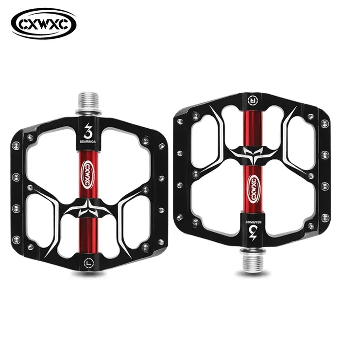 Pédales de vélo plates à 3 roulements scellés, pour vtt et route, à plateforme large, accessoires