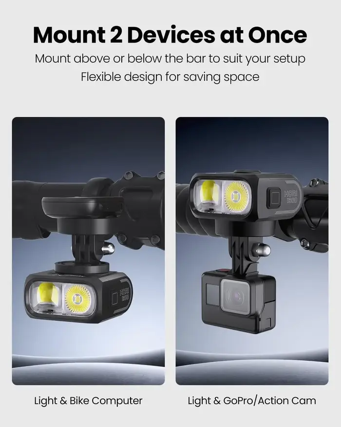 Magicshine HORI 1300 lumière de vélo à double montage