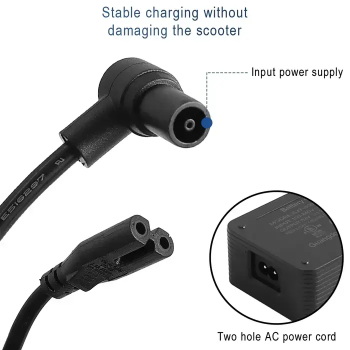 Chargeur de trottinette électrique 53V 2.3A pour Xiaomi Scooter 4 Ultra/4 Pro 2ème génération/ 5/5pro pour Navee S65/S60/S40/N65i ST3/ST3 Pro