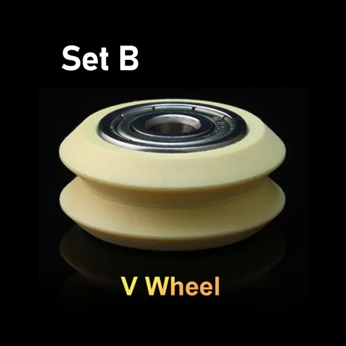 BLV ® Roue en V solide auto-lubrifiante renforcée en Kevlar, résistante à l'usure, pour Voron Prusa MK3S Ender 3 CR-10