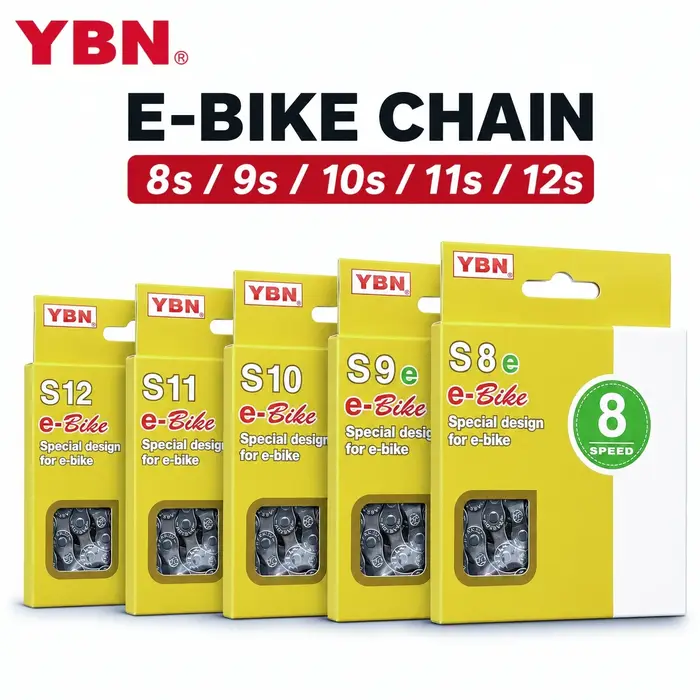 Chaîne de vélo électrique YBN 8/9/10/11/12 vitesses
