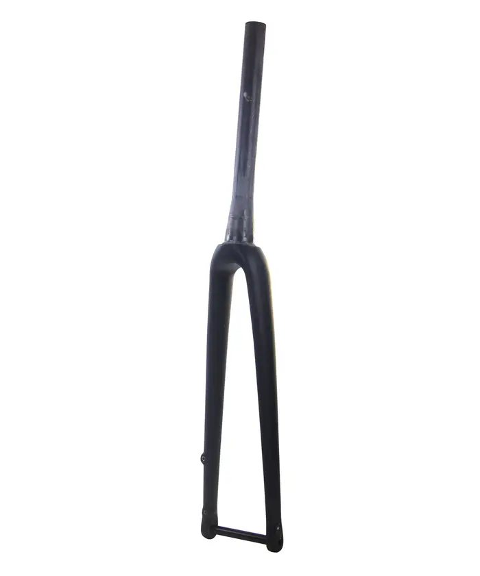 Fourche de vélo de route rigide en carbone