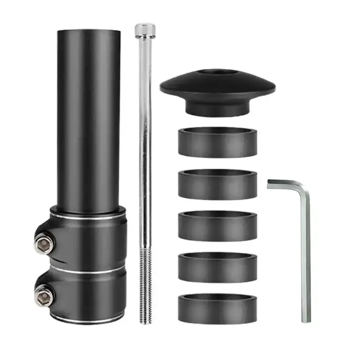 Rehausseur de potence de vélo réglable en alliage d'aluminium, rallonge de guidon pour VTT/vélo de r