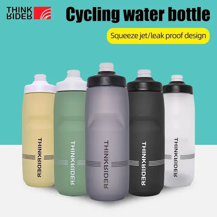 ThinkRider-Bouteille d'eau portable en plastique pour vélo, bouteille de grande capacité, 620ml, 750