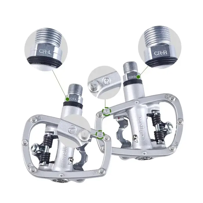 Wellgo-Pédale autobloquante pour vélo de route et de montagne R120B