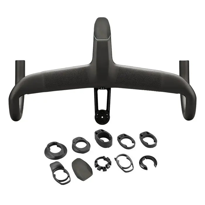 Guidon de vélo de route entièrement en carbone avec cockpit intégré -10 °
