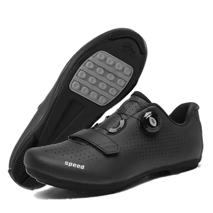 Chaussures de cyclisme en carbone pour femmes et hommes, chaussures de vélo de vitesse, plates, éven