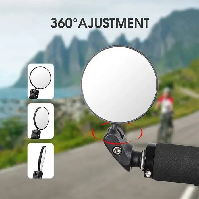Rétroviseur de vélo HD avec guidon réglable – Améliore la sécurité et la visibilité pendant la conduite