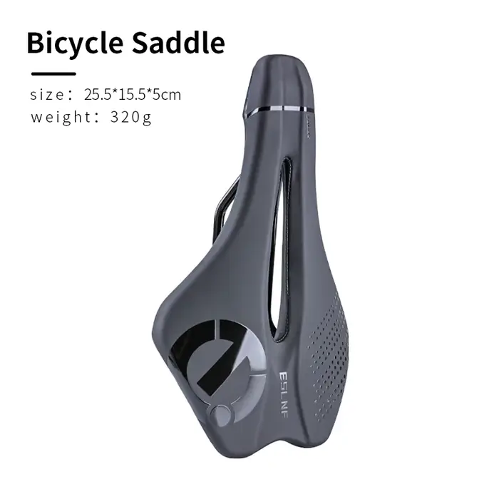 ESLNF Selle de vélo universelle creuse, confortable, absorbant les chocs, coussin de siège de vélo a
