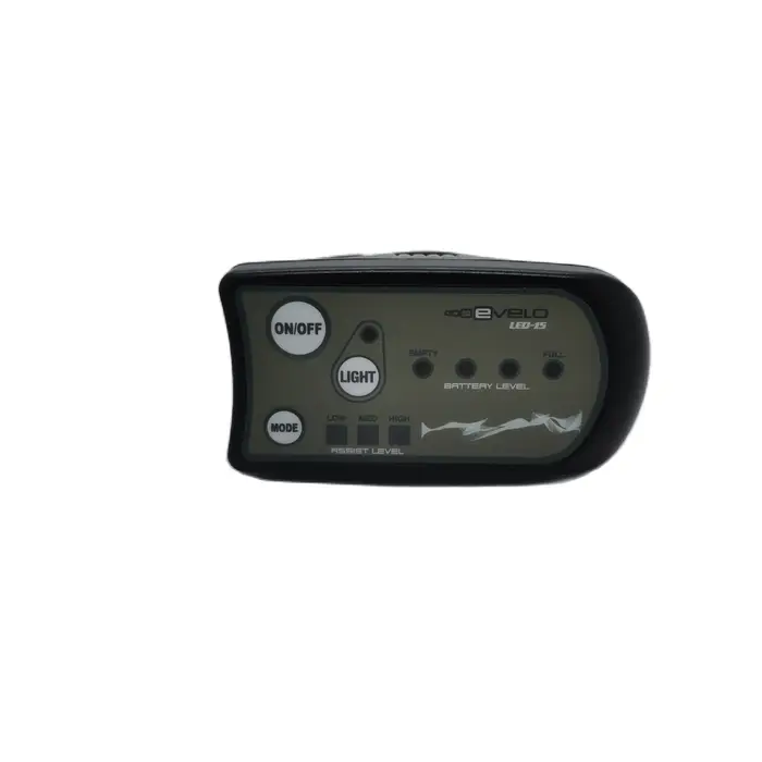 Whitebikes.fi EVELOCITY LED-15 ES DisLplay (personnalisé) du panneau d'ordinateur Digi de vélo électrique EVELO compteur de vitesse de vélo électrique