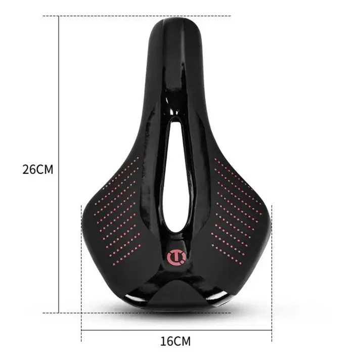 ESLNF Selle de vélo ultralégère en cuir confortable