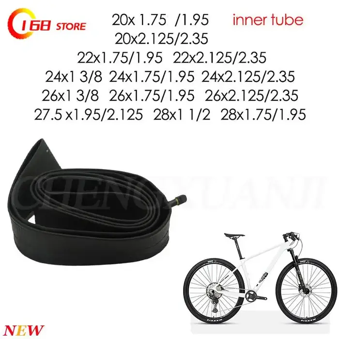 Chambre à air de vélo 20/22/2426/27.5/28 pouces