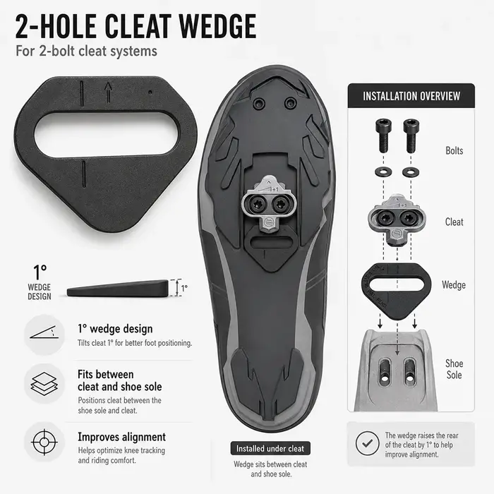 Cales de taquet BikeFit pour Shimano Road SPD-SL KEO & vtt SPD ATAC SpeedPlay manivelle Bros crampons 8 pièces/paquet raccord de vélo