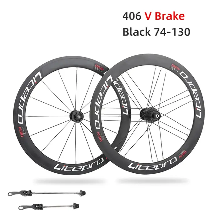 Vélo pliant roue noire 20 pouces disque/V hauteur de frein 40mm 4 Peilin alliage d'aluminium BMX 406
