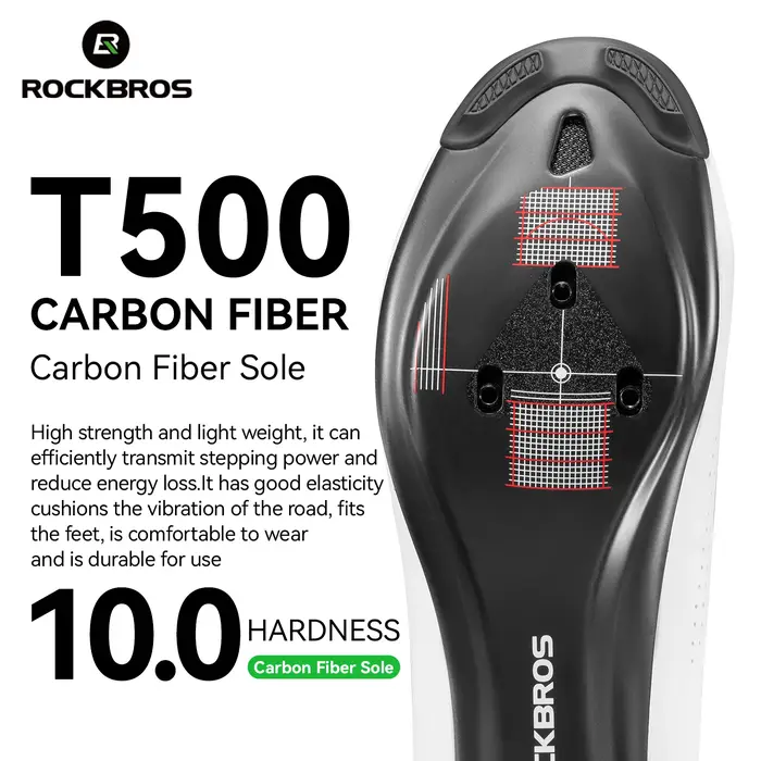 ROCKBROS baskets de cyclisme professionnelles chaussures CR5 en Fiber de carbone bas course vitesse