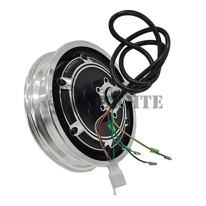 Moteur de moyeu de trottinette électrique 10'' 48V 500W sans balais avec frein à disque