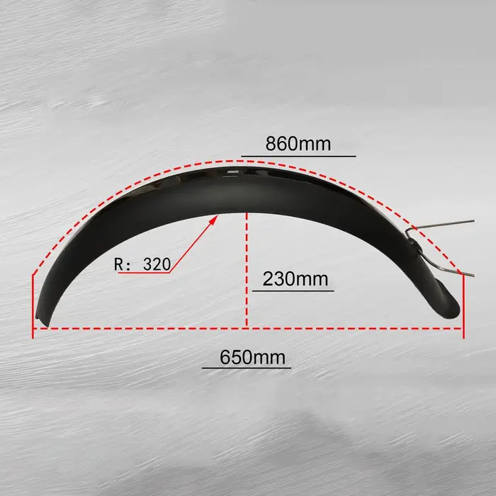 20 "x4.0 garde-boue de vélo gros pneu