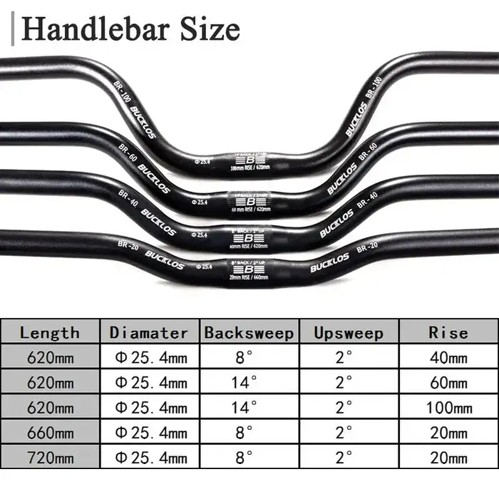 Guidon de vélo BUCKLOS 25
