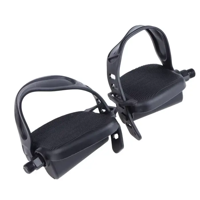 Pédales de vélo d'exercice stationnaire, 1 paire antidérapantes avec sangles, pièces de rechange pour salle de sport à domicile, Fitness en intérieur
