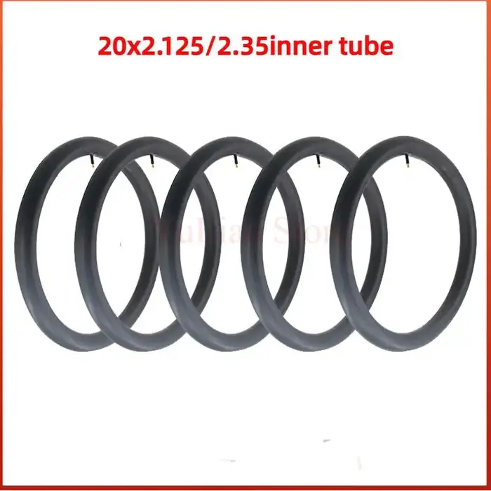 20X2.125/2.35 pneus intérieurs de vélo 20 pouces chambres à air 1.95/2.125/2.35 ''largeur vélo vélo pneu Tube en caoutchouc pour vtt