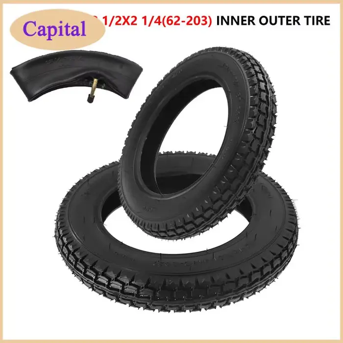 Pneu extérieur gonflable de 12 pouces 12 1/2x2 1/4 62-203 pour de nombreux scooters électriques à gaz e-bike