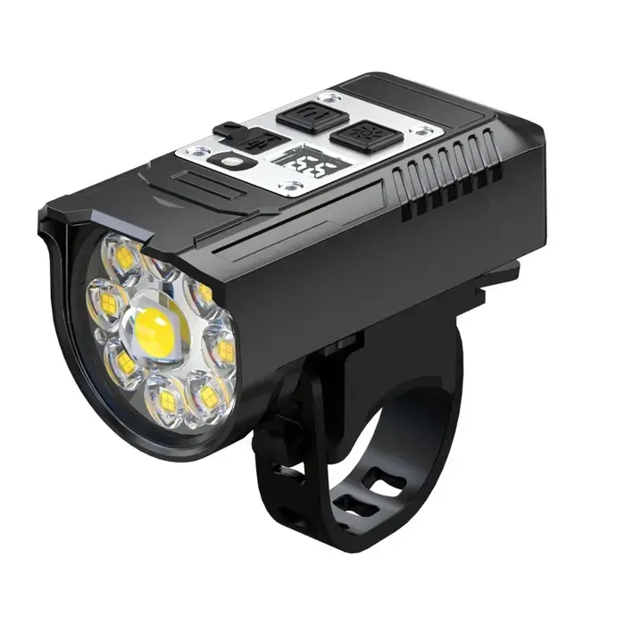 KDULIT 9 LED phare de vélo USB Rechargeable lampe