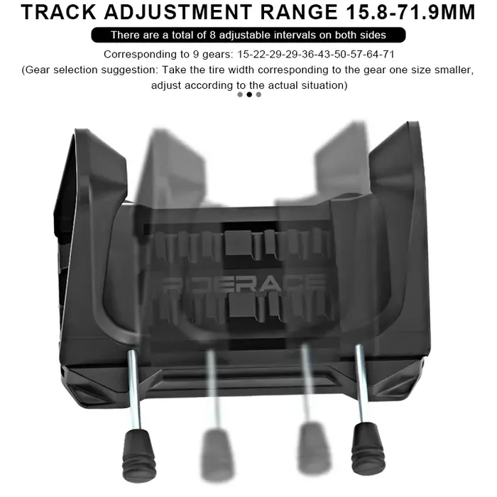 Support mural RIDERACE pour vélo – Fixation réglable pour rangement et stationnement