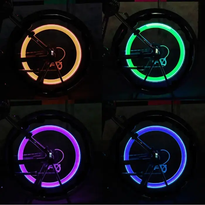 2 pièces lumières de vélo capteur de mouvement LED lumières avec piles pour route vtt VTT pneu pneu 