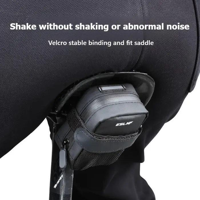 Sac de selle de vélo, sac arrière de cyclisme léger et résistant à l'eau