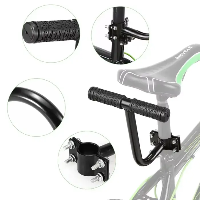 Accessoires de Cycle pièces Bicicleta vélo siège arrière selle enfant avec poignée de dossier accoudoir repose-pieds pédale