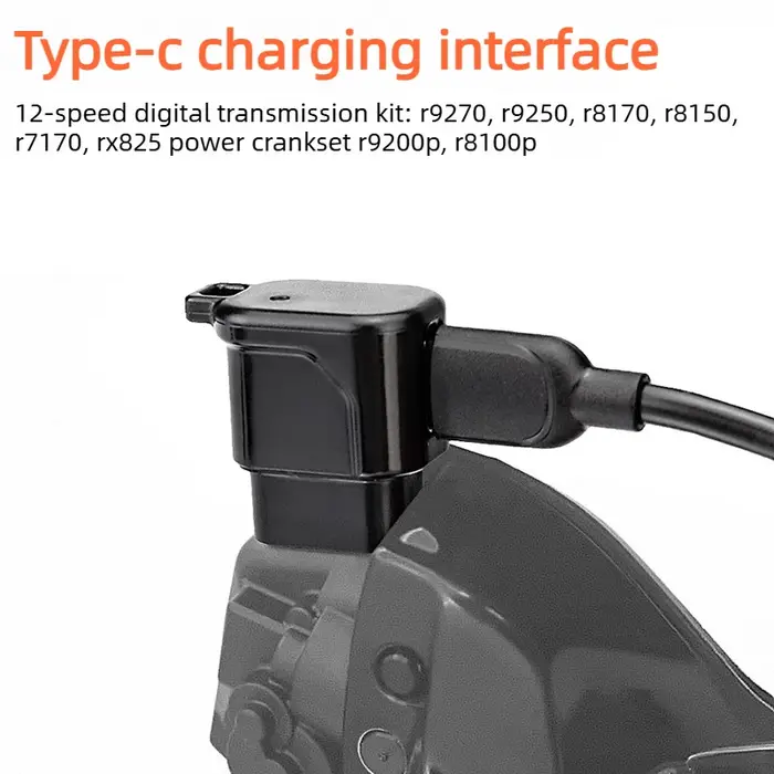 Adaptateur de chargeur de batterie Di2 USB type-c pour groupes de vélo de route à 12 vitesses pour Shimano R9200 Ultegra R8100 105 R7100
