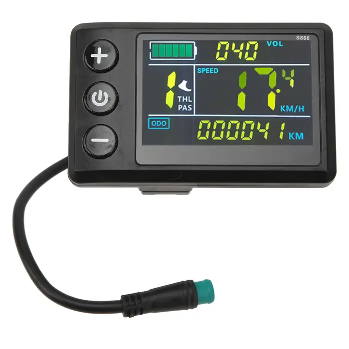 Compteur d'affichage LCD pour vélo électrique