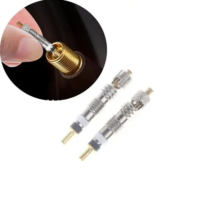 2/6/10 Pièces Noyaux de valve Presta amovibles en laiton pour réparation et remplacement de vélos