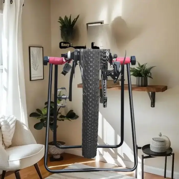 Support de stationnement vertical triangulaire pour vélo