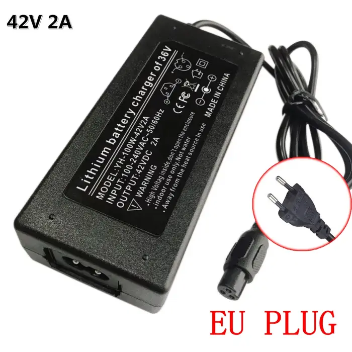 Chargeur universel de Scooter au Lithium DC42V 2A, pour Hoverboard électrique 10S 36V 8AH 10AH 12AH 