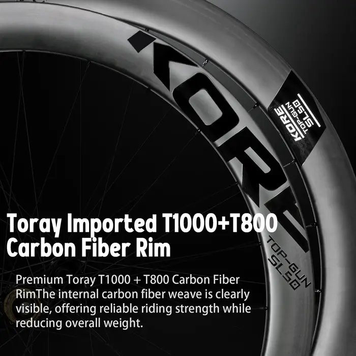700C carbone route vélo roues 50mm Tubeless 24H 60T cliquet moyeu frein à disque HG/XD