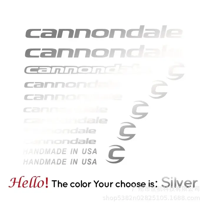 Autocollants de course pour vélo de montagne Cannondale, autocollants décoratifs réfléchissants pour
