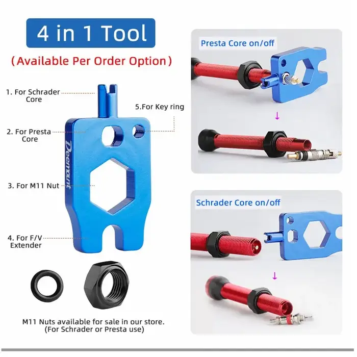 Valve Tubeless F/V pour vélo
