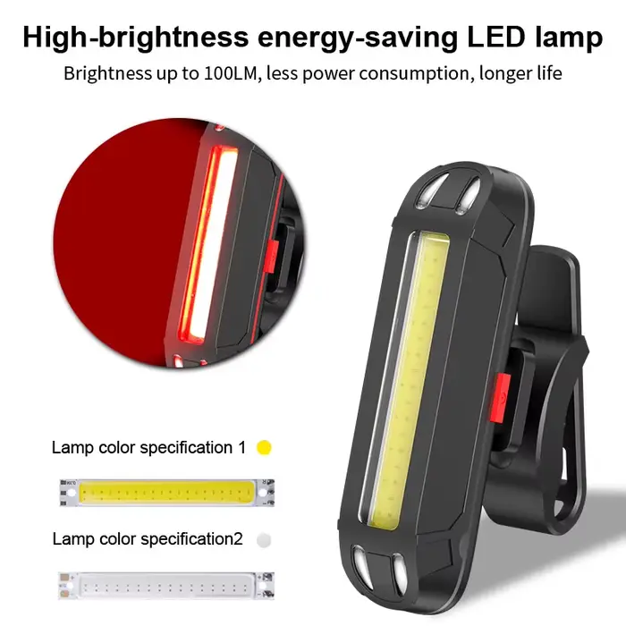 X-tiger feu arrière de vélo Led très brillante lumière de vélo USB Rechargeable tige de selle fourch