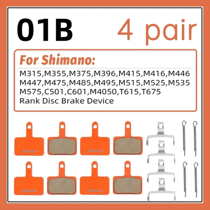 Plaquettes de frein à disque en résine pour Shimano B01s B05s MT200 M315 Mt410 M445 M446 M395 Mt400 M375 B03s Vélo de route VTT Plaquettes de frein